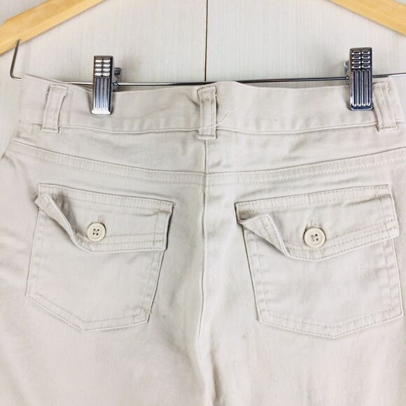 IZOD Women's Chino Khaki Beige Tan Hiking Outdoors Golf Shorts Size 12 Large - Picture 6 of 10